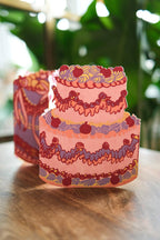 Birthday Cake Concertina Greeting Card