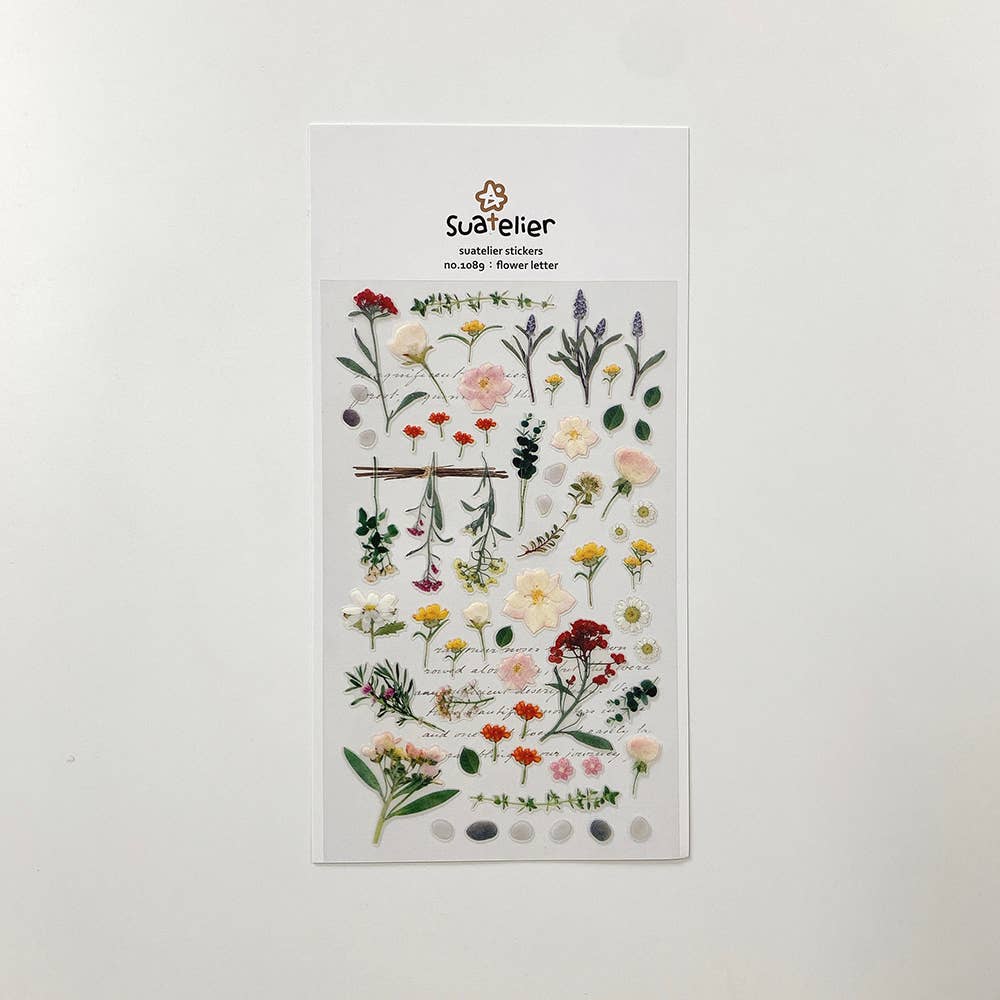 Daily Deco Stickers - Flower Letter