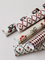 North Star Red Luxury Gift Wrap Christmas Holiday Paper