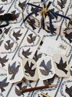 Dove Stars Christmas Botanical Luxury Gift Wrap Papers