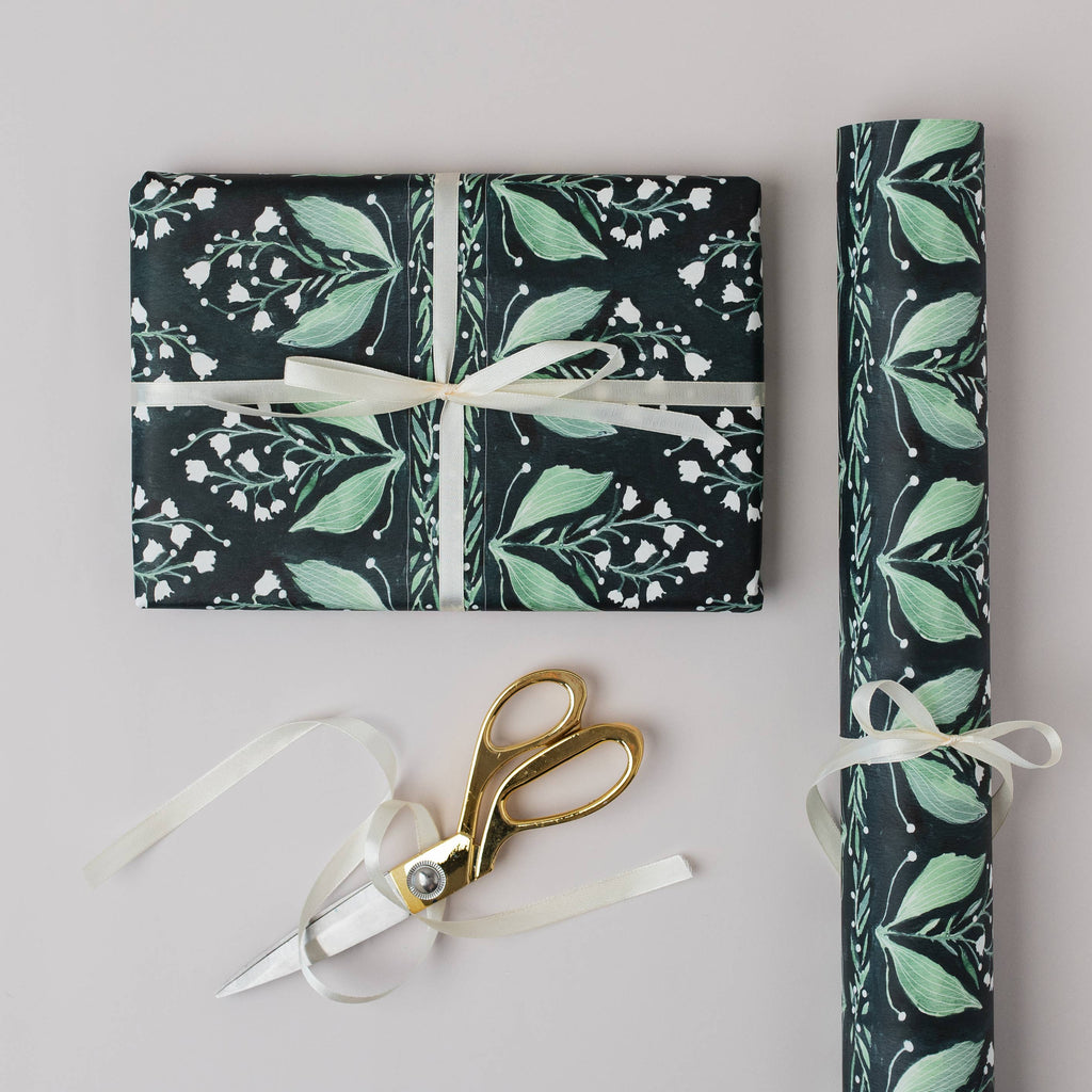 Lily of the Valley Botanical Luxury Gift Wrap Papers