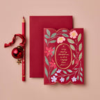 Red Flora 'Merry Christmas' Card