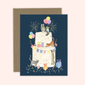Party Cat Cake Birthday Card