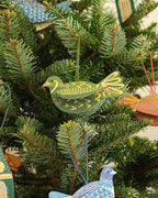 Partridge Screen-Printed Board Decoration