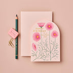 Pink Cosmos 'Happy Birthday to a Beautiful Soul' Card