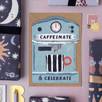 Coffee Machine Birthday Card