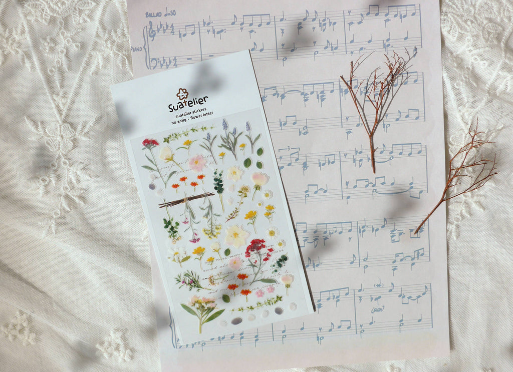 Daily Deco Stickers - Flower Letter