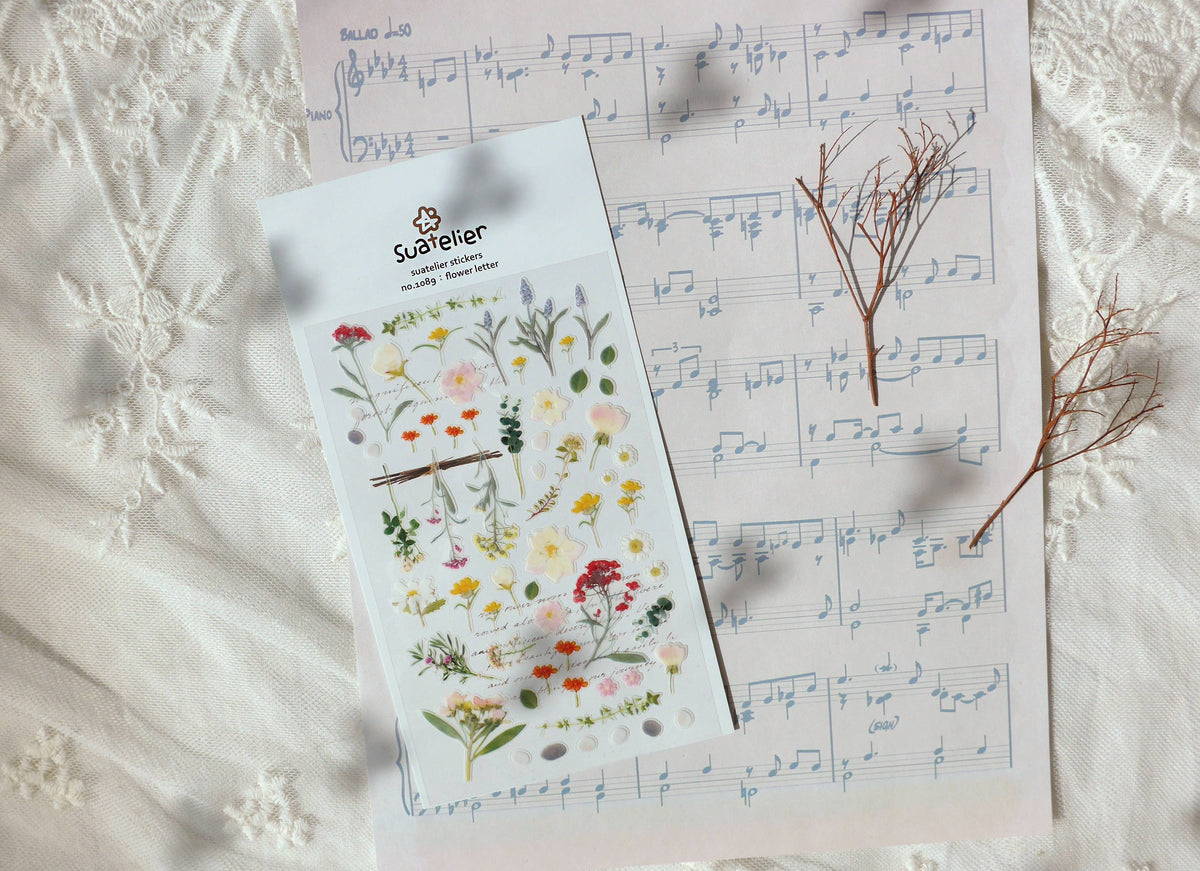 Daily Deco Stickers - Flower Letter