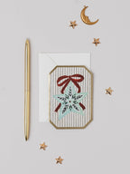 Christmas Star Bauble Mini Holiday Card