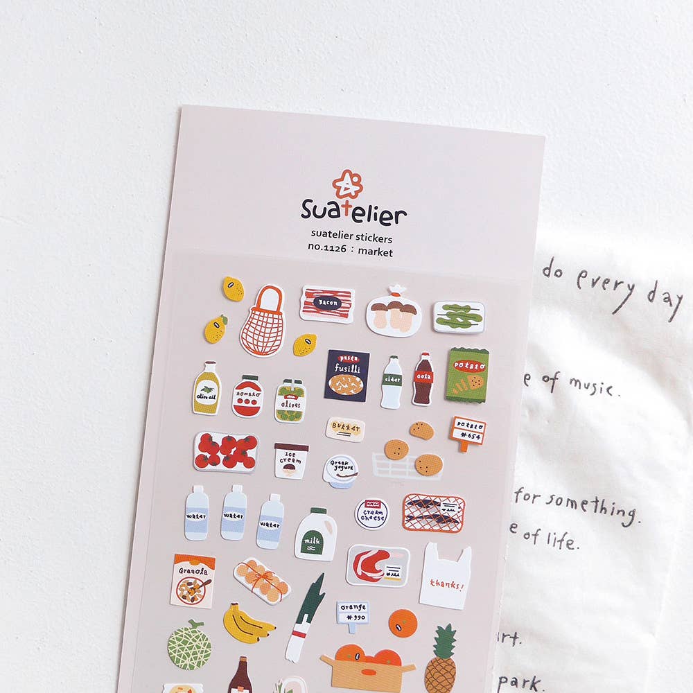 Daily Deco Stickers - Market