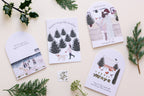 'Family Christmas Walks' Beach Christmas Card