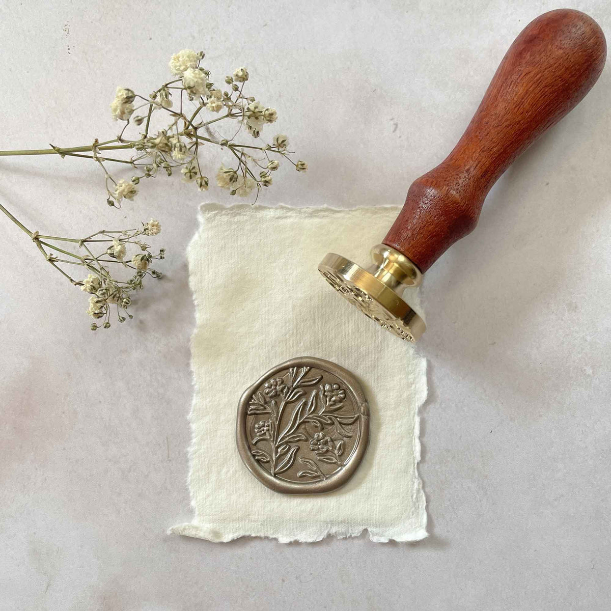 Orchard Wax Stamp - Large | Flowery Wax Stamp | Boxed