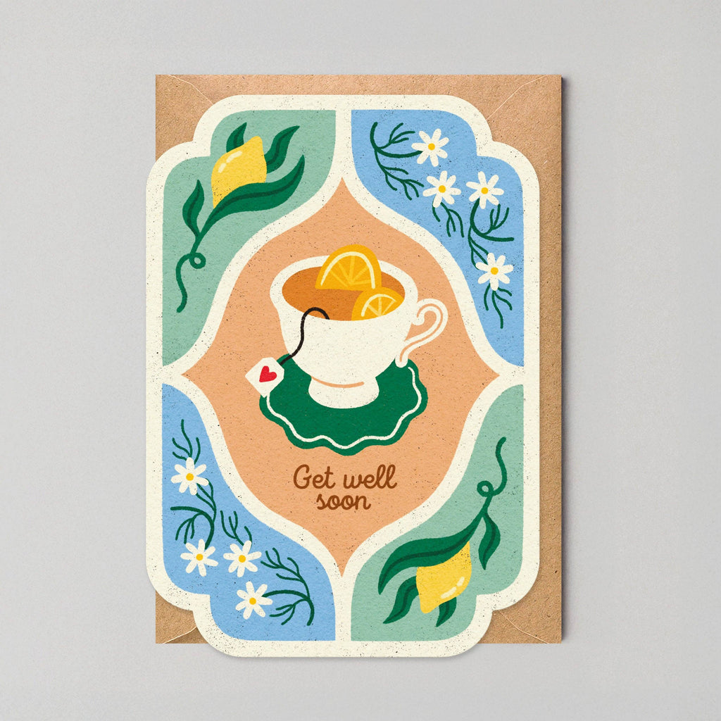 Lemon Tea Get Well Soon Card