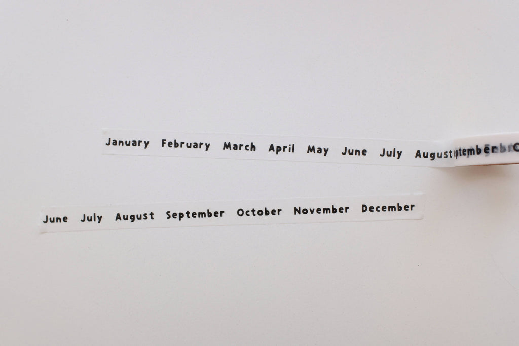 Washi Tape - Months