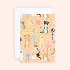 'Let's Pawty!' Mini Birthday Card