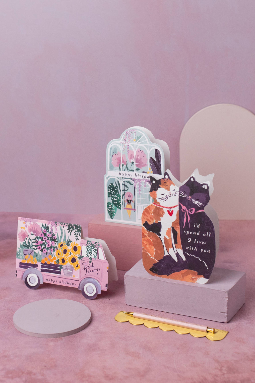 Flower Truck Birthday Card