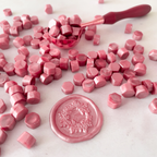 Dusky Pink Sealing Wax Beads | Plastic Free Wax Seal Beads