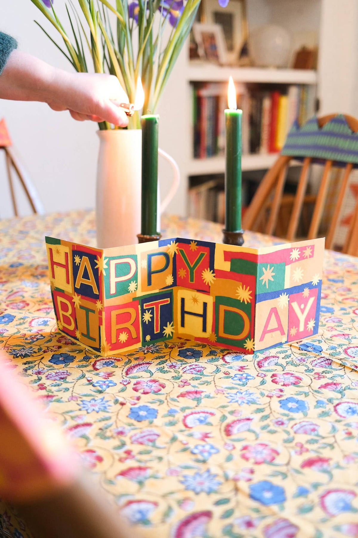 Happy Birthday Concertina Greeting Card
