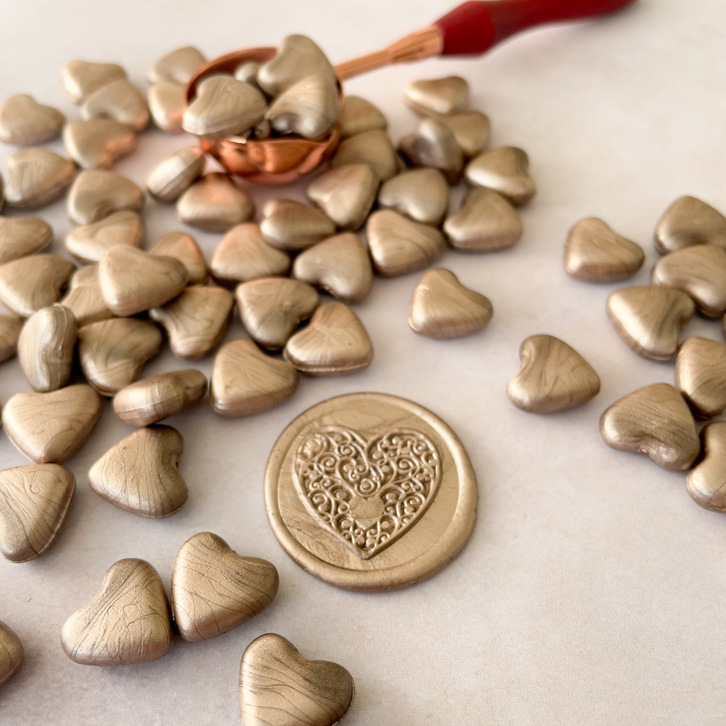 Champagne Gold Sealing Wax Beads | Plastic Free
