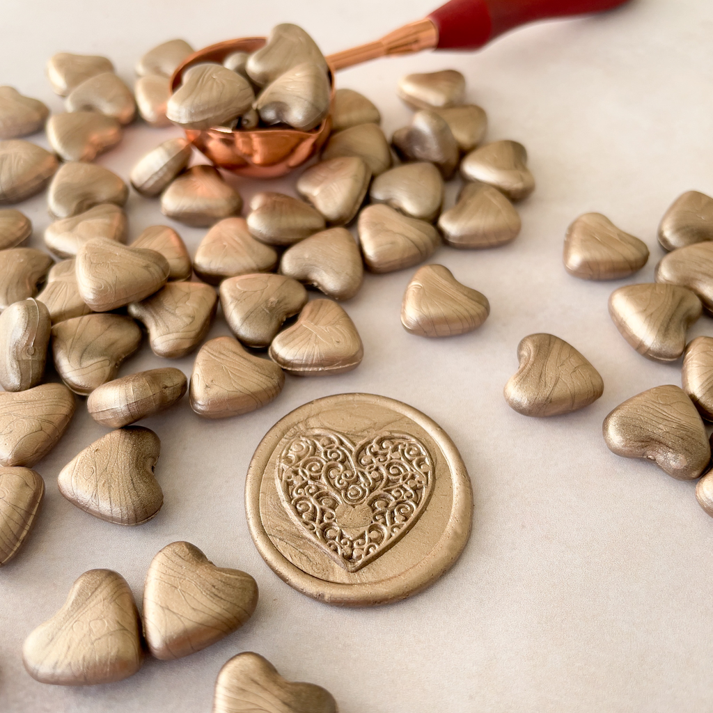 Champagne Gold Sealing Wax Beads | Plastic Free
