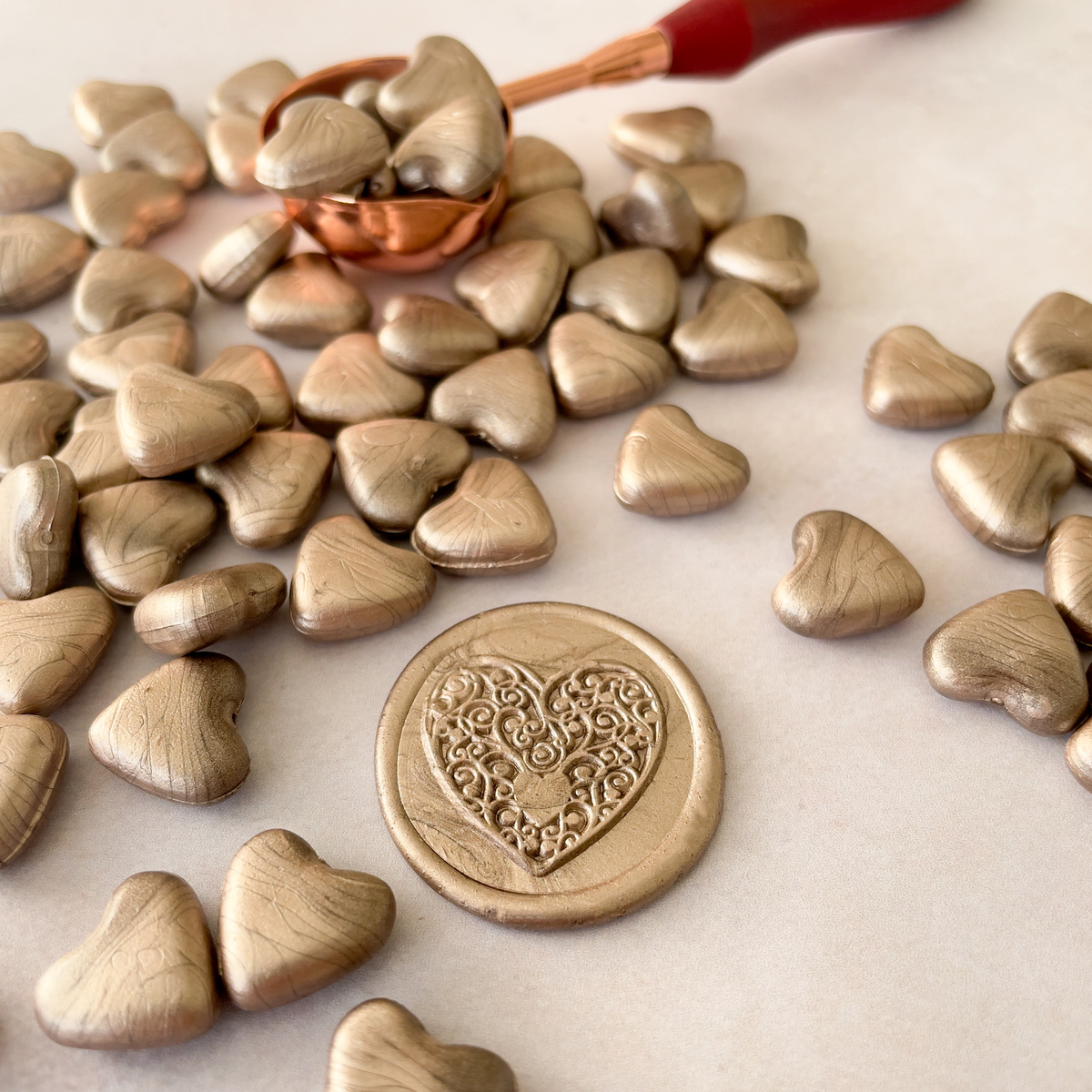 Champagne Gold Sealing Wax Beads | Plastic Free