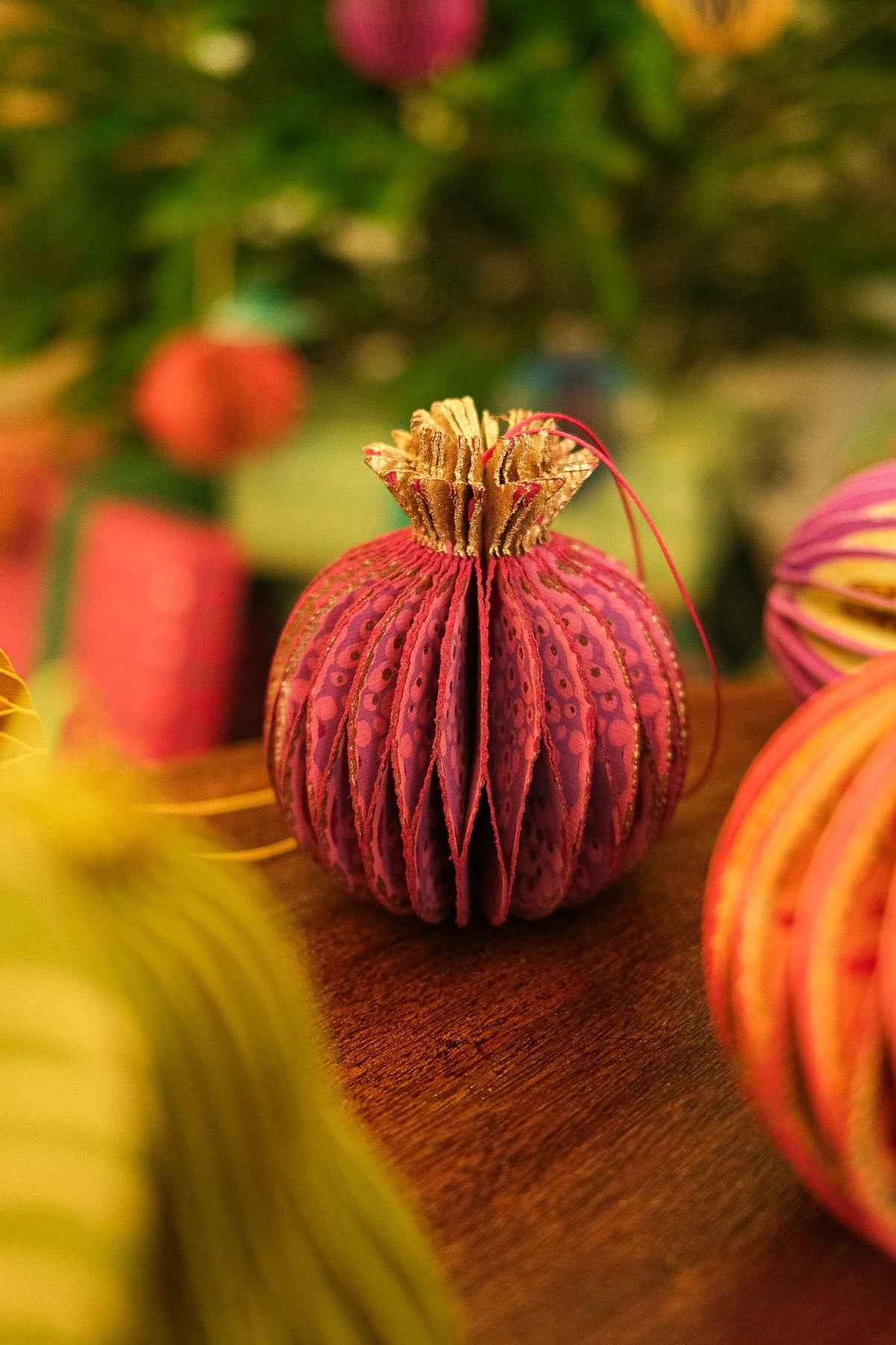 Pomegranate Honeycomb Ornament