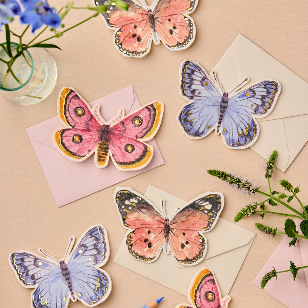 Pink Moth Mini Card
