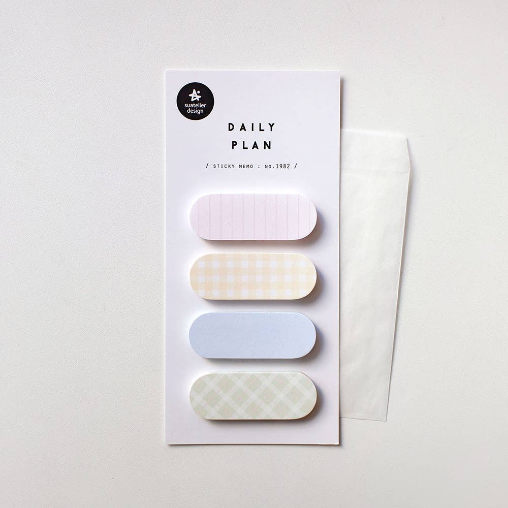 Sticky Notes - Daily Plan ( Pastel stripes)