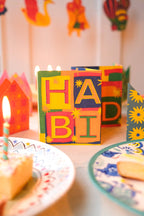 Happy Birthday Concertina Greeting Card