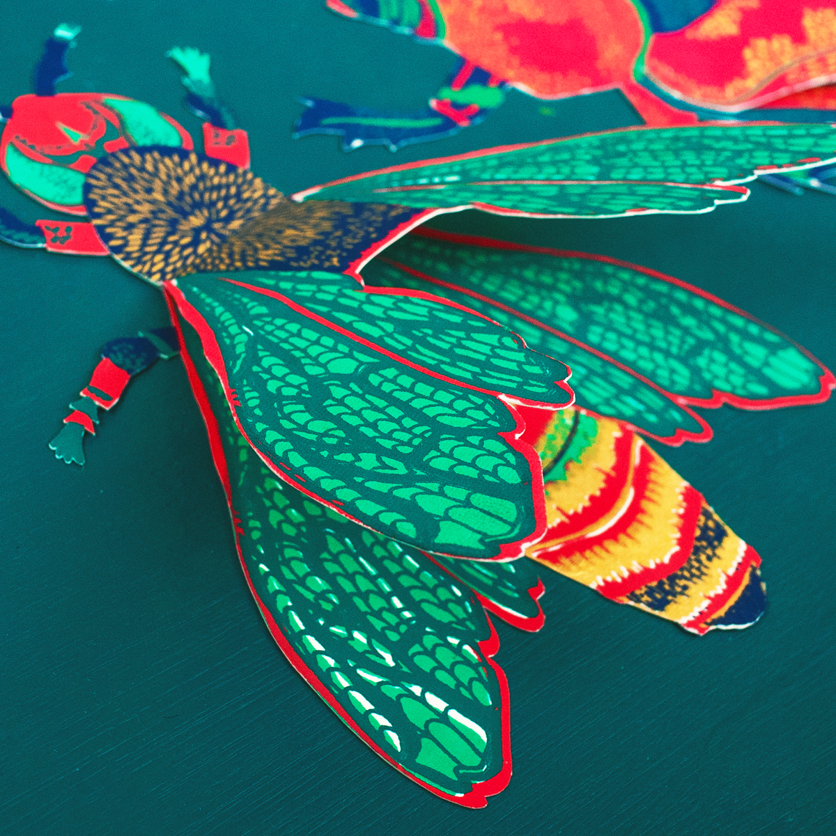 Wasp Greeting Card