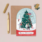 Snowglobe Christmas Card
