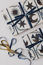Dove Stars Christmas Botanical Luxury Gift Wrap Papers