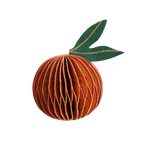 Orange Honeycomb Ornament
