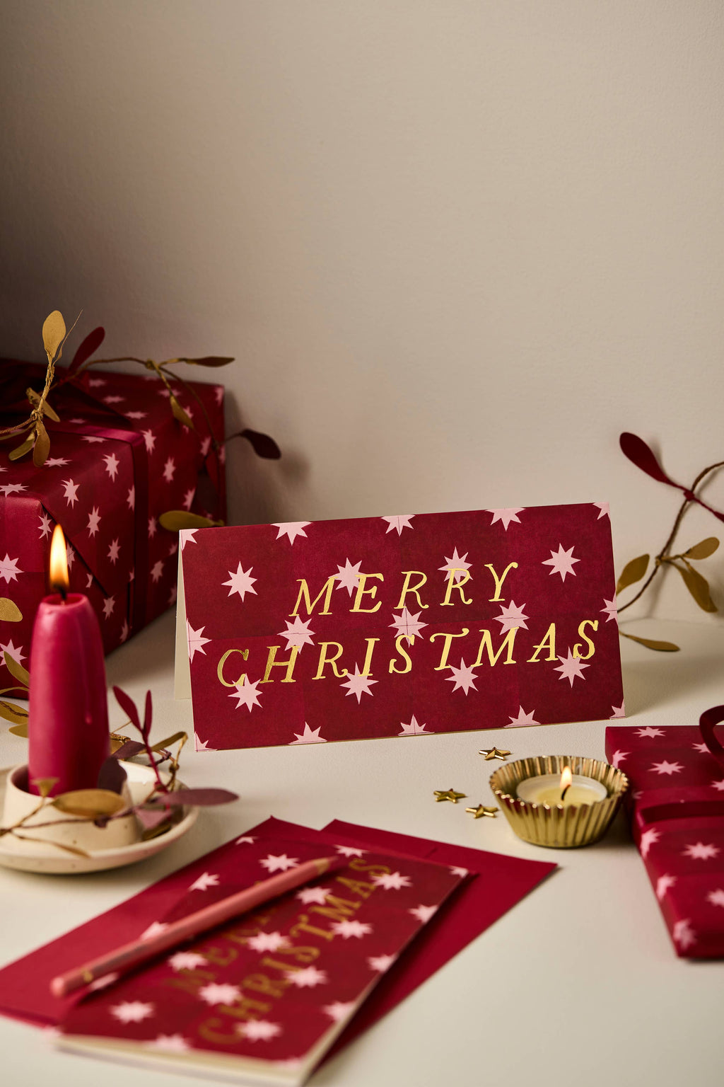 Scarlet Star 'Merry Christmas' Card
