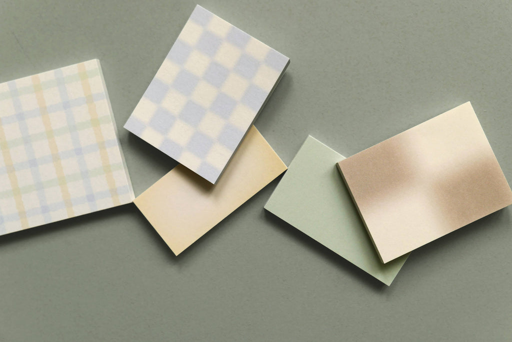 Sticky Notes - Daily Plan (Blue & Yellow Gingham)