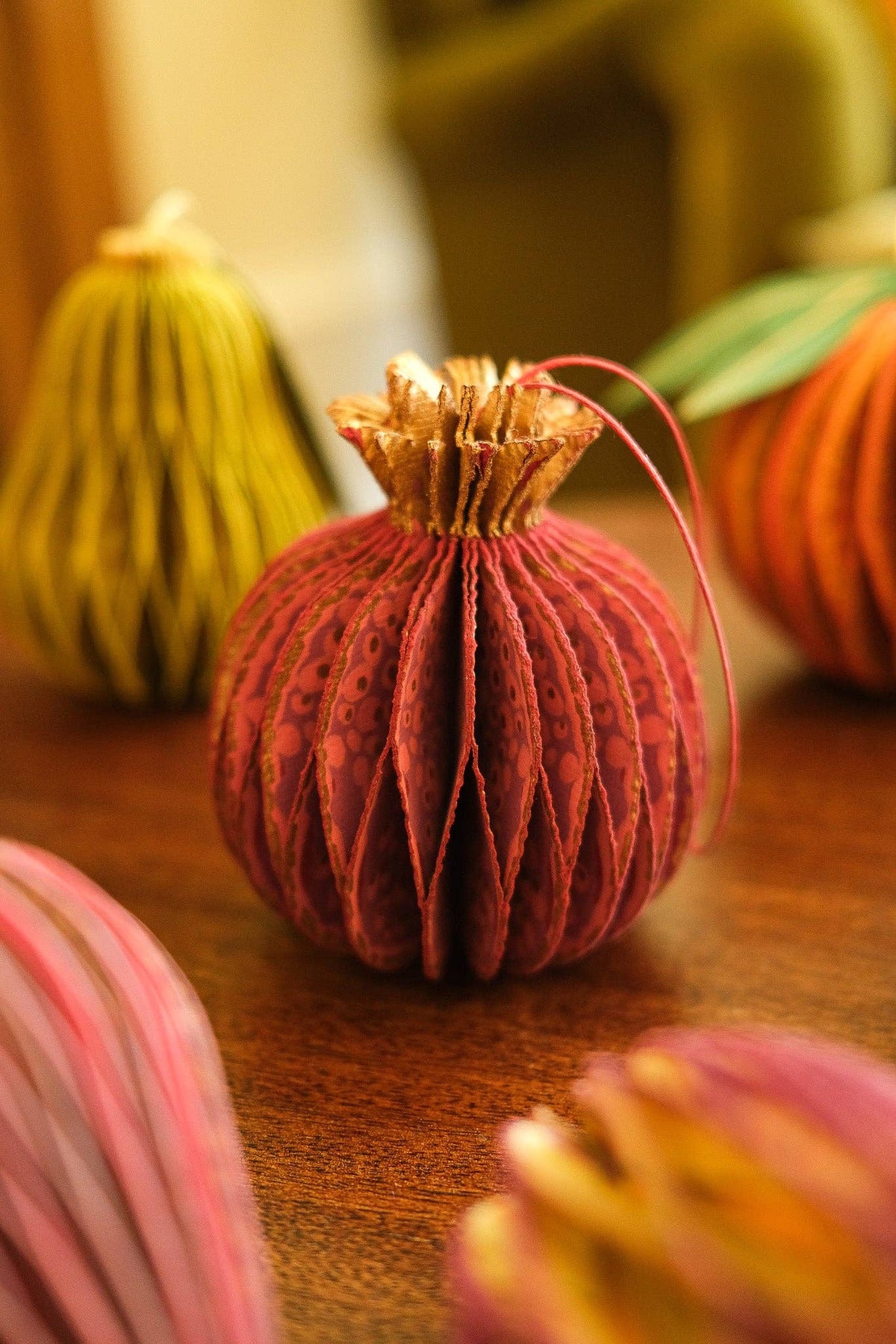 Pomegranate Honeycomb Ornament