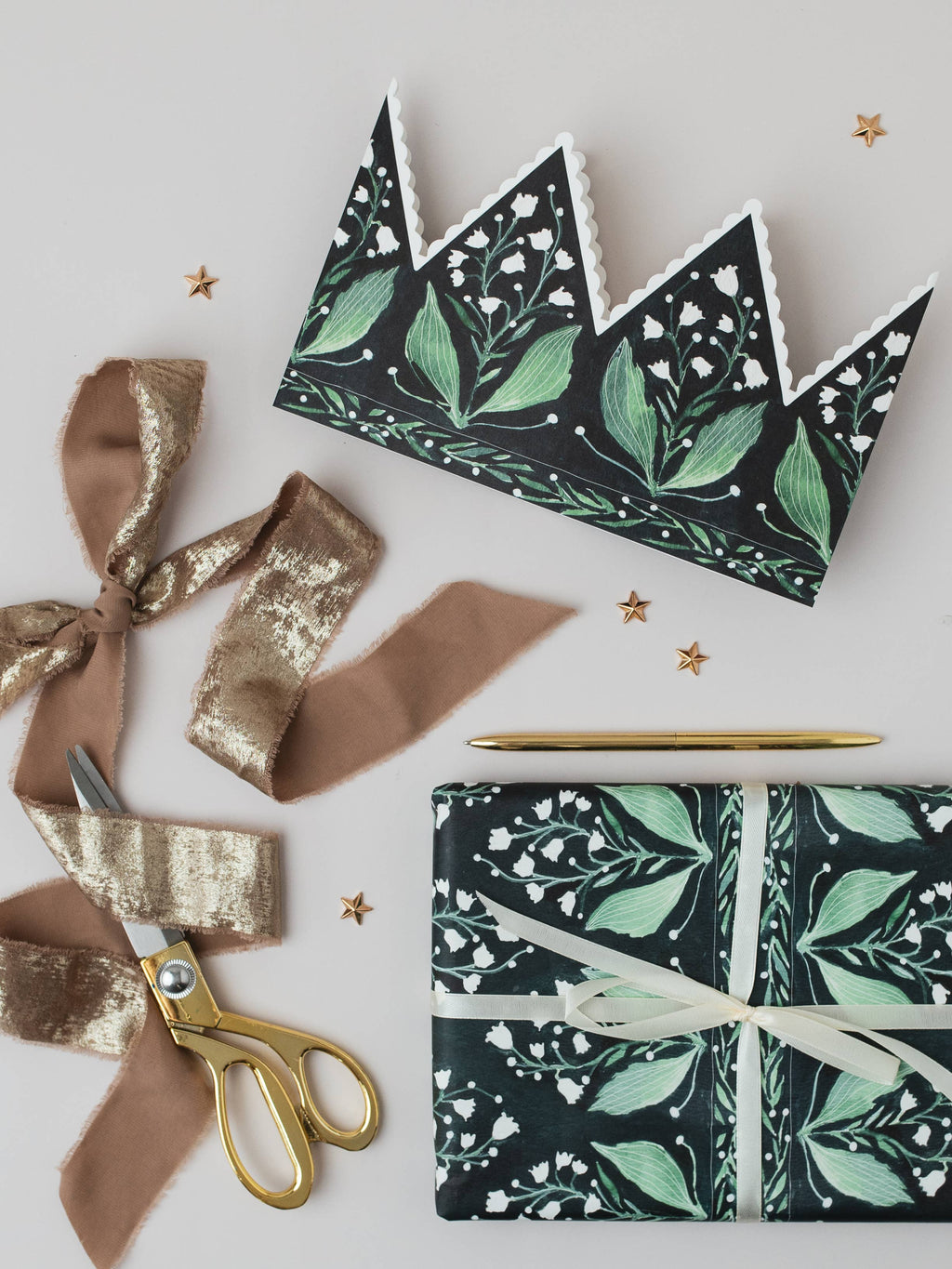 Lily of the Valley Botanical Luxury Gift Wrap Papers