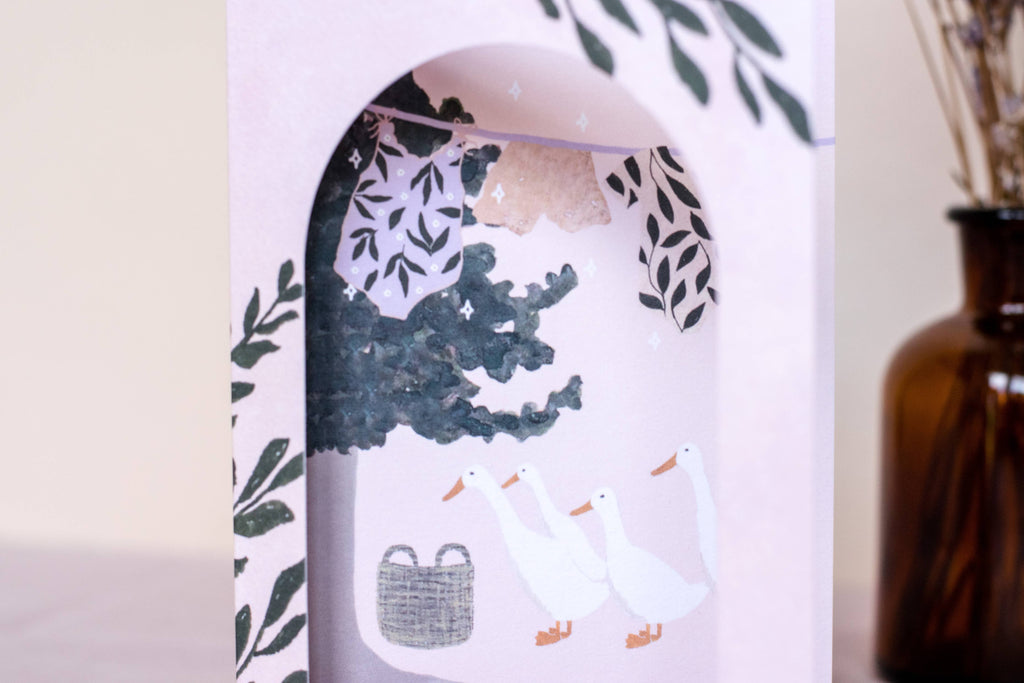 Sweetest Little Baby Arch Window New Baby Card