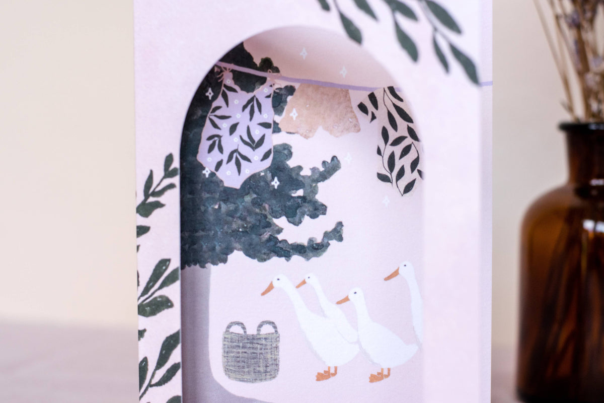 Sweetest Little Baby Arch Window New Baby Card