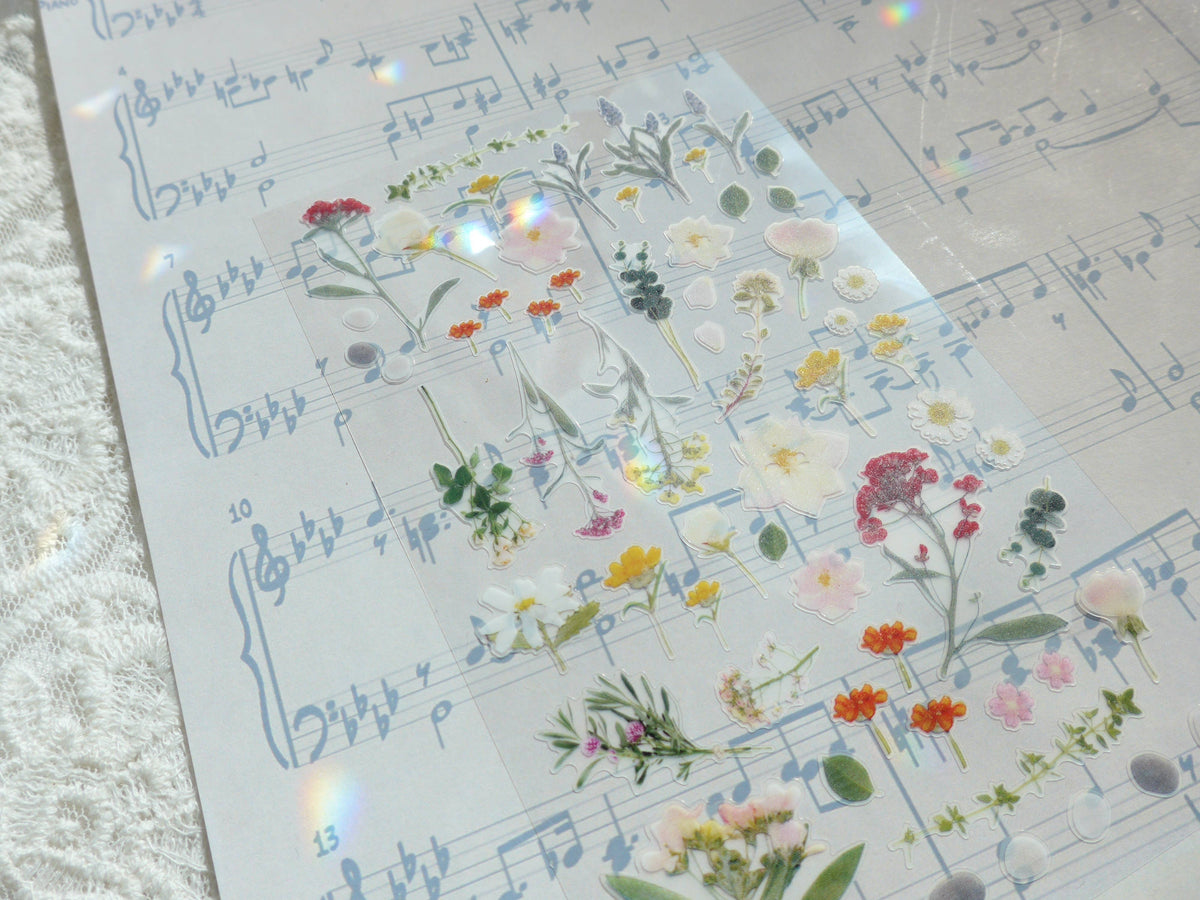 Daily Deco Stickers - Flower Letter