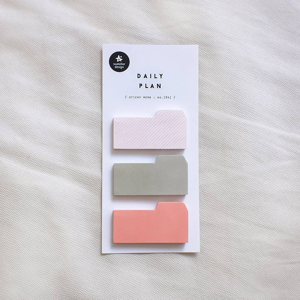 Sticky Notes - Daily Plan (File tab design)