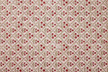 Block Printed Wrapping Paper Sheets - Floral Lattice Winter Red