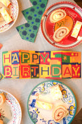Happy Birthday Concertina Greeting Card