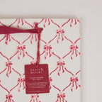 Block Printed Gift Bag - Bows