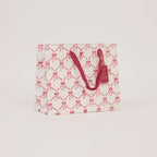 Block Printed Gift Bag - Bows