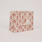 Block Printed Gift Bag - Floral Lattice