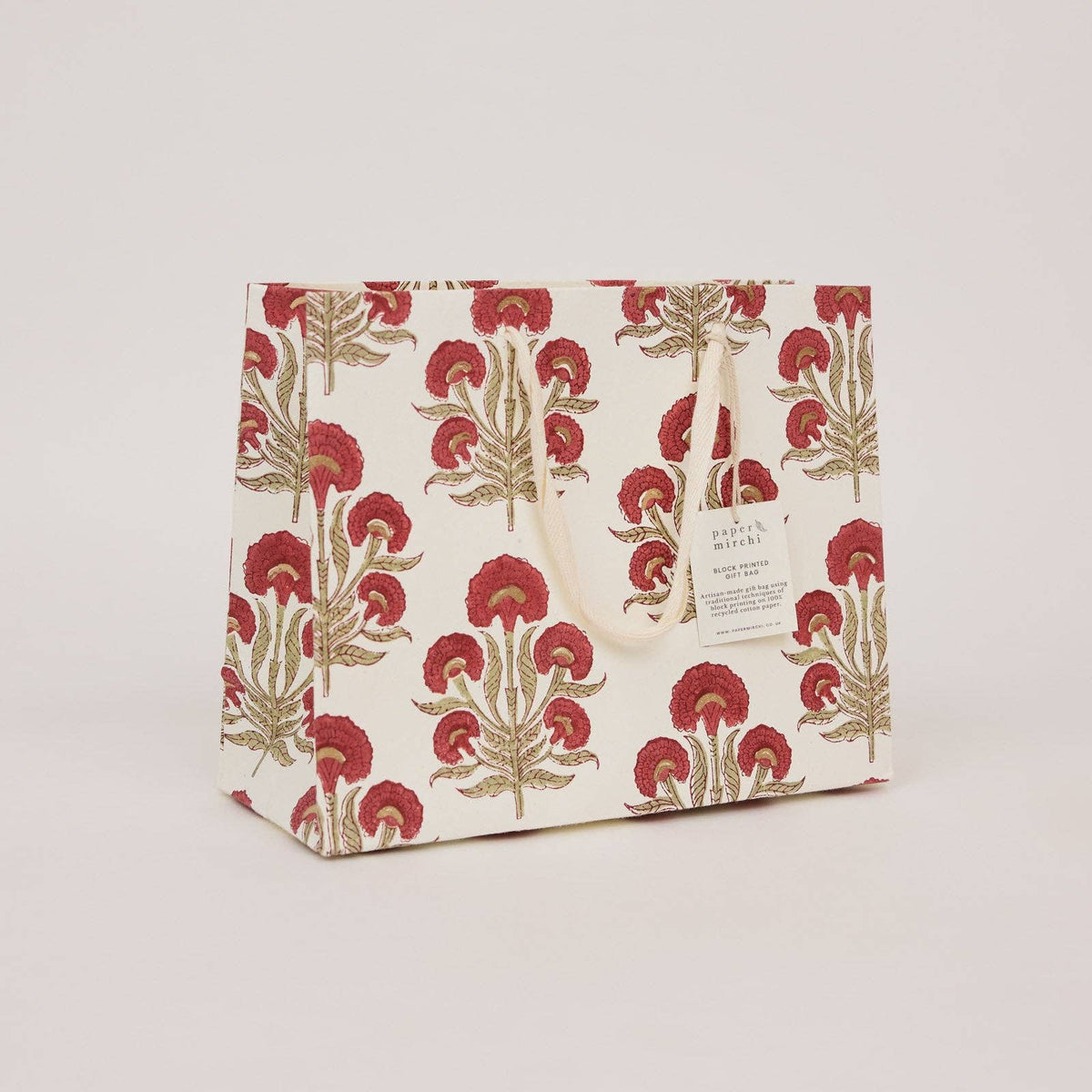 Block Printed Gift Bag - Aurora