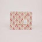 Block Printed Gift Bag - Floral Lattice