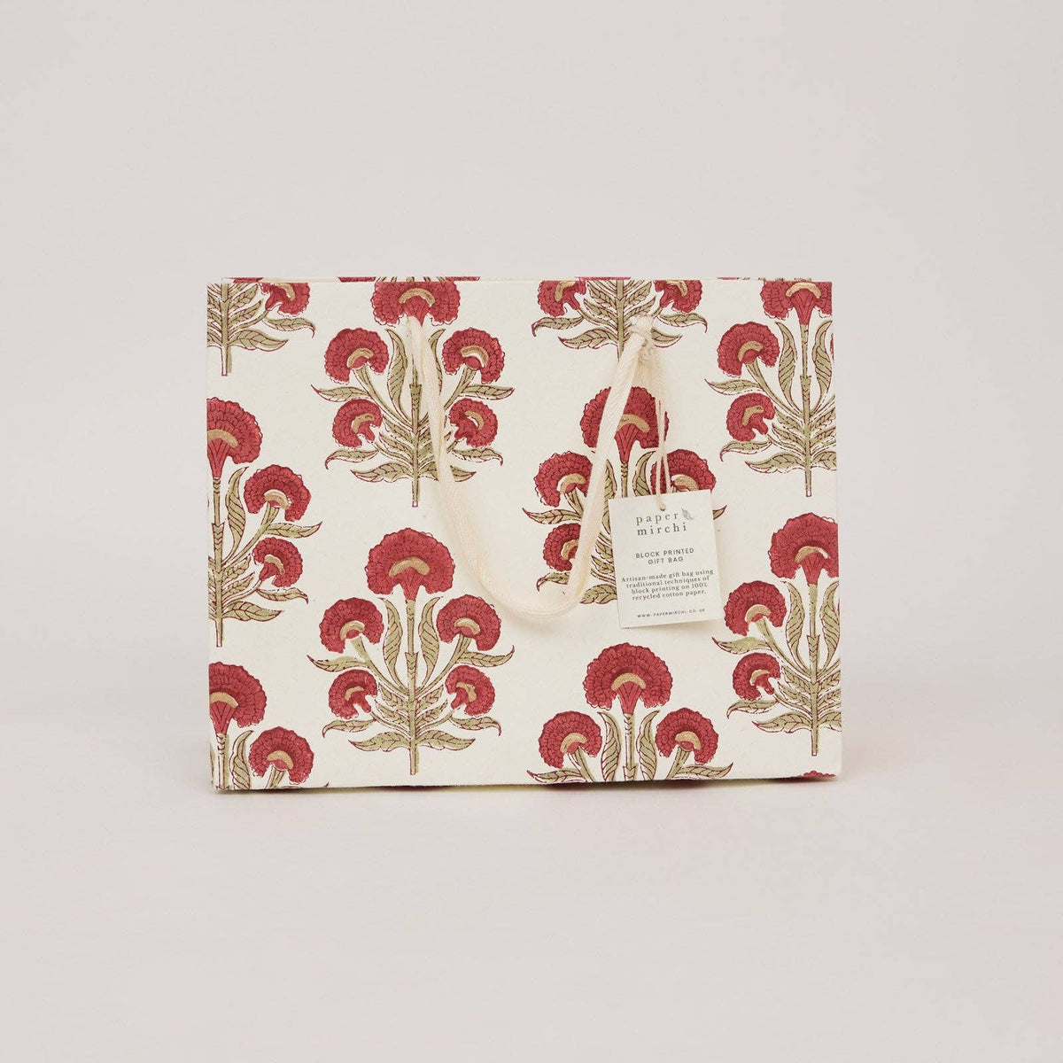 Block Printed Gift Bag - Aurora