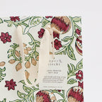 Block Printed Gift Bag - Pomegranate Cherry